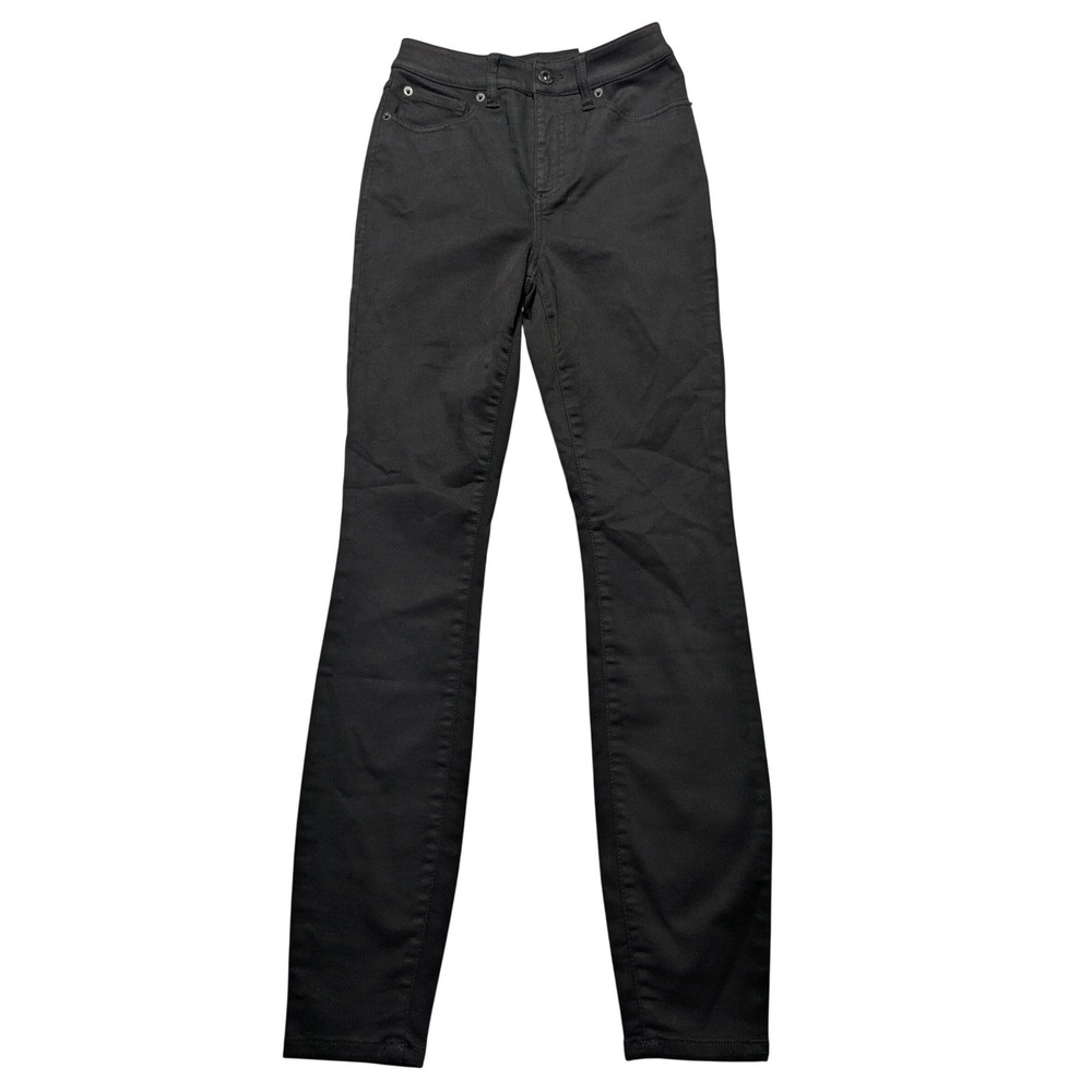 INC International Concepts Essex Super Skinny High Rise Jeans Black 2/26 NEW
